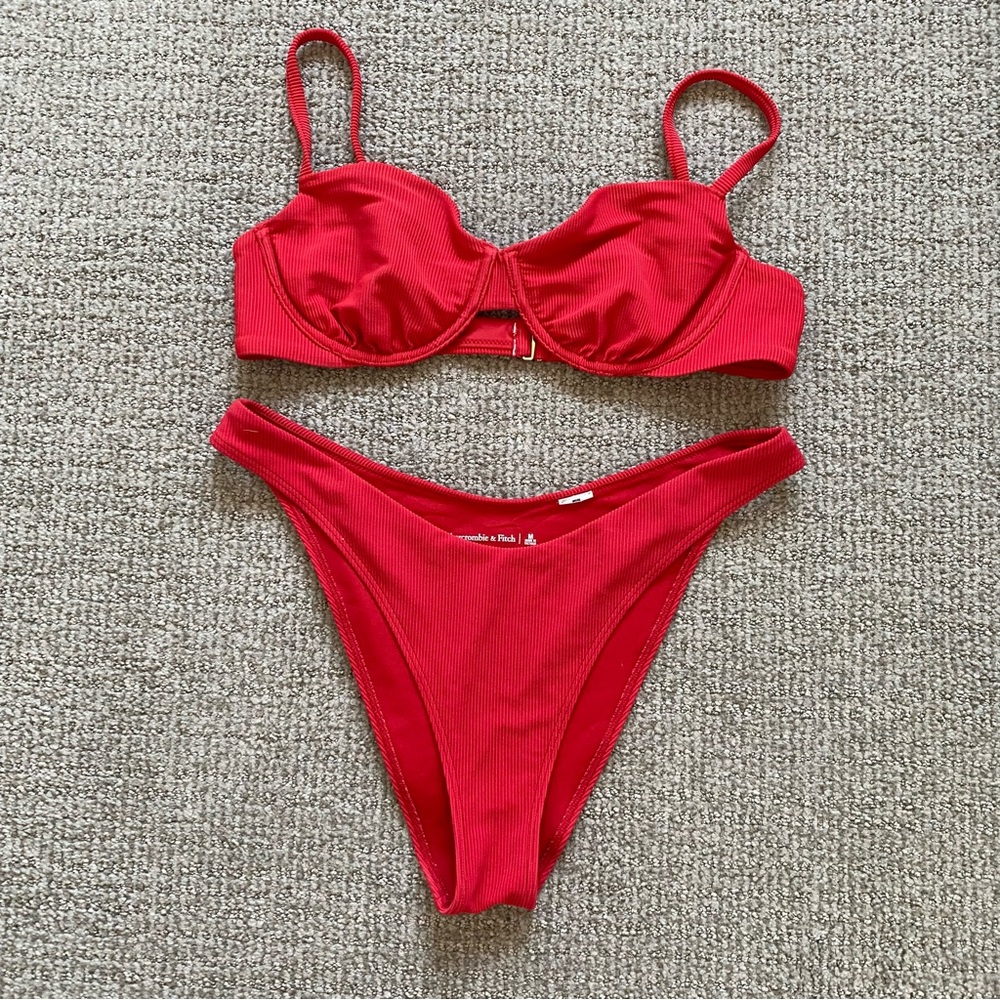 Abercrombie & Fitch Red Bikini Set
